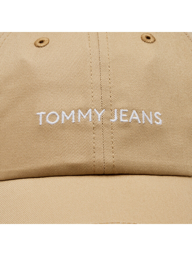 Tommy Jeans Czapka z daszkiem Tommy Jeans Tjm Linear Logo Cap AM0AM12024 Beżowy