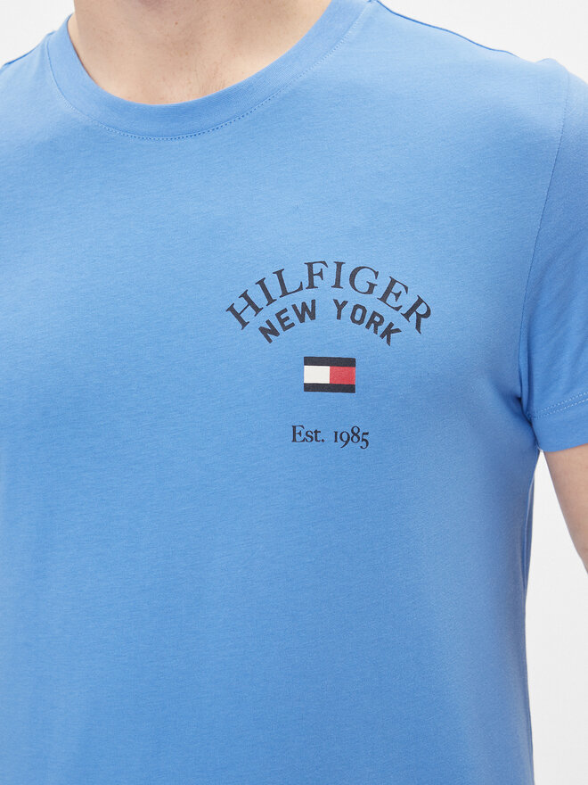 Tommy Hilfiger Tommy Hilfiger Póló Arch Varsity Tee MW0MW33689 Sötétkék Regular Fit