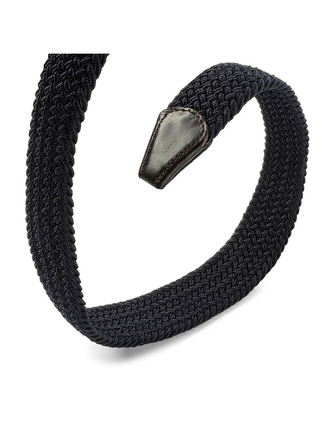 Tommy Hilfiger Pánsky opasok Tommy Hilfiger New Adan Belt 3.5 AM0AM02801 85 Tmavomodrá