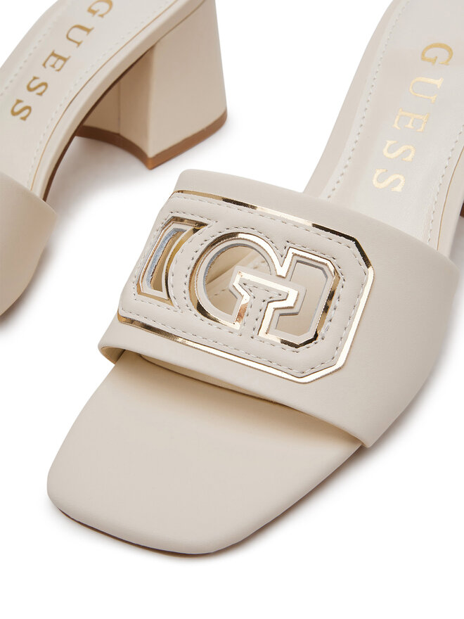 Guess Чехли Guess Gals FLJGAS LEA03 Екрю