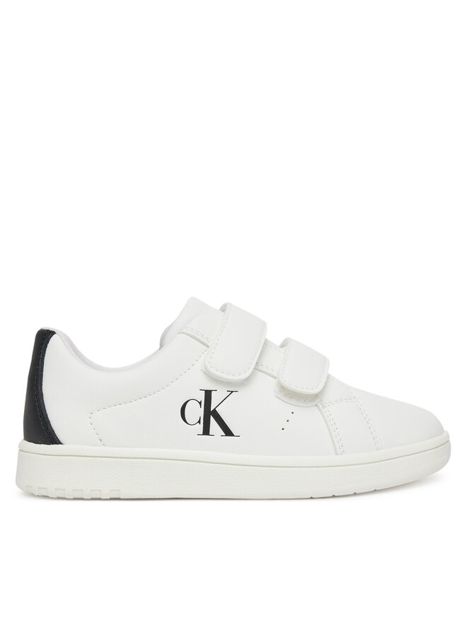 Calvin Klein Jeans Sneakersy Calvin Klein Jeans Low Cut Lace Velcro Sneaker V1X9-82080-1355 S Biały