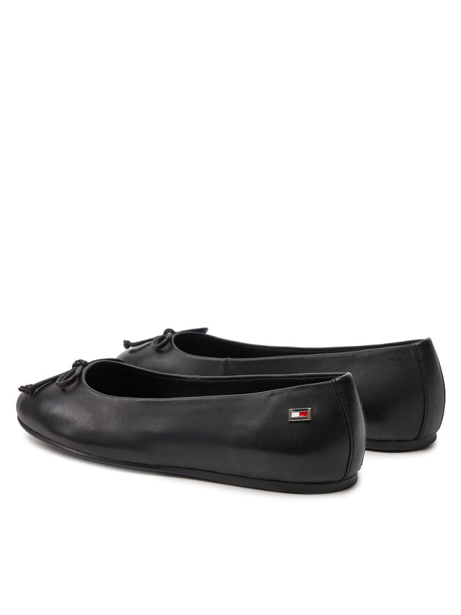 Tommy Hilfiger Balerīnas Tommy Hilfiger Essential Chic Ballerina FW0FW08059 Melns