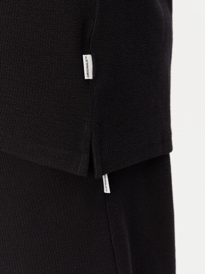 Jack&Jones Jack&Jones Komplektas: polo marškinėliai, džemperis ir šortai Slington 12281841 Juoda Relaxed Fit