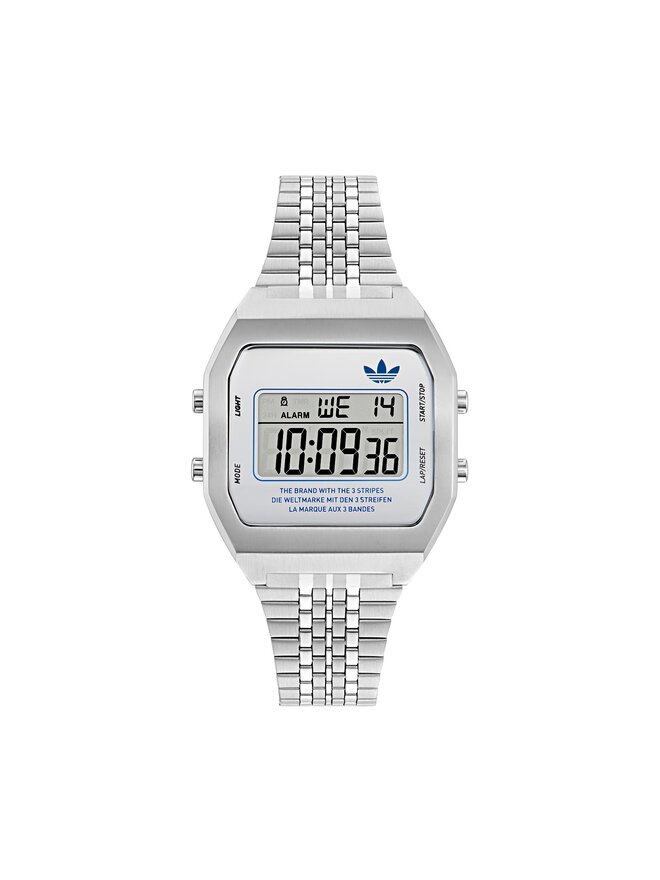 Uhr adidas Originals Street Digital Two AOST23554 Silberfarben eschuhe