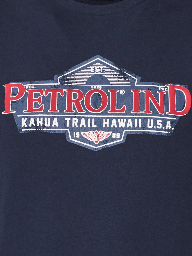 Petrol Industries Petrol Industries T-shirt M-1040-TSR602 Tamnoplava Regular Fit