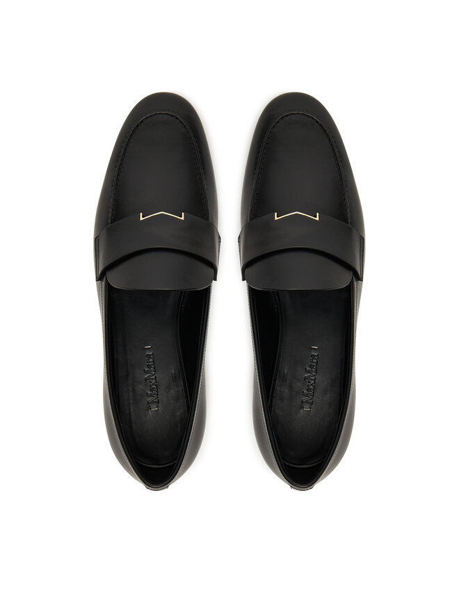 Max Mara Slipper Max Mara Regentmoc 2524526071600 Schwarz