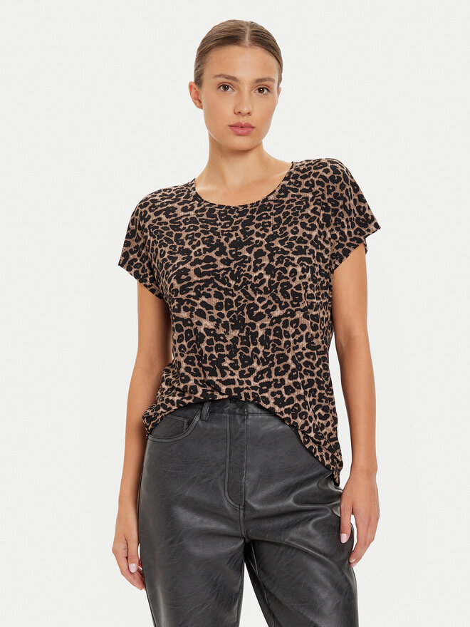 ONLY ONLY Marškinėliai 15344399 Ruda Regular Fit