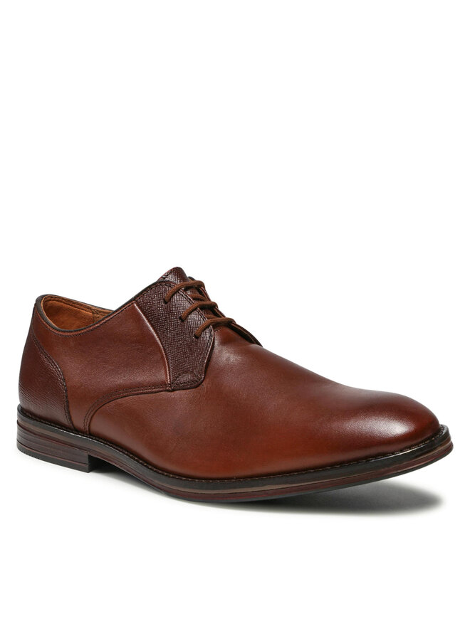Clarks Туфлі Clarks CitiStrideLace 261533717 Коричневий