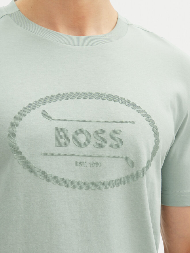 BOSS BOSS Camiseta 50537825 Verde Regular Fit