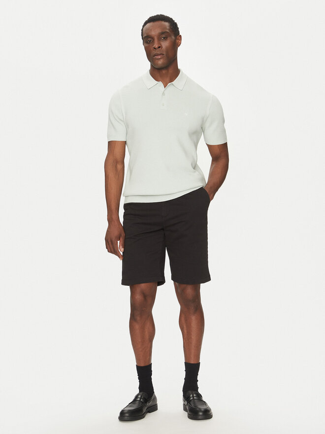 Calvin Klein Calvin Klein Poloshirt Micro Waffle Polo S/S K10K114465 Écru Regular Fit