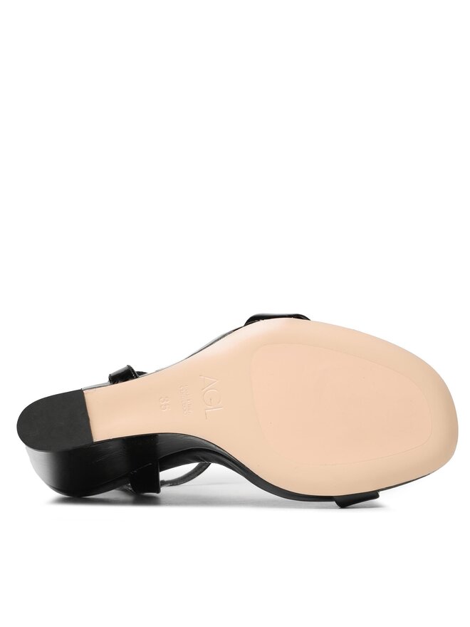 AGL Szandál AGL Demi D676005PHPLUME0000 Fekete