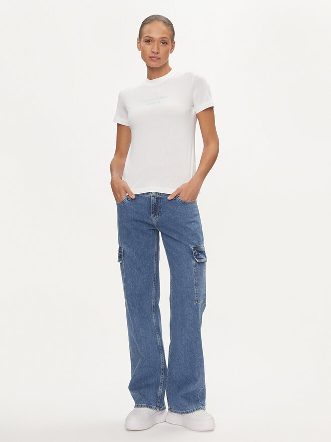 Calvin Klein Jeans Calvin Klein Jeans Camiseta Institutional J20J223222 Blanco Regular Fit