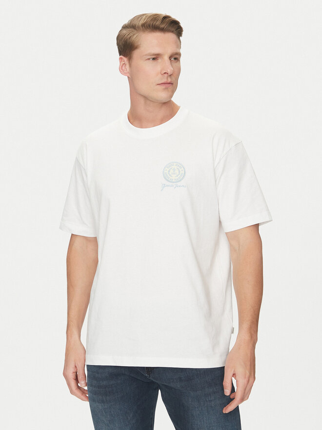 Guess Jeans Guess Jeans T-Shirt M5GI56 K8FQ4 Weiß Regular Fit