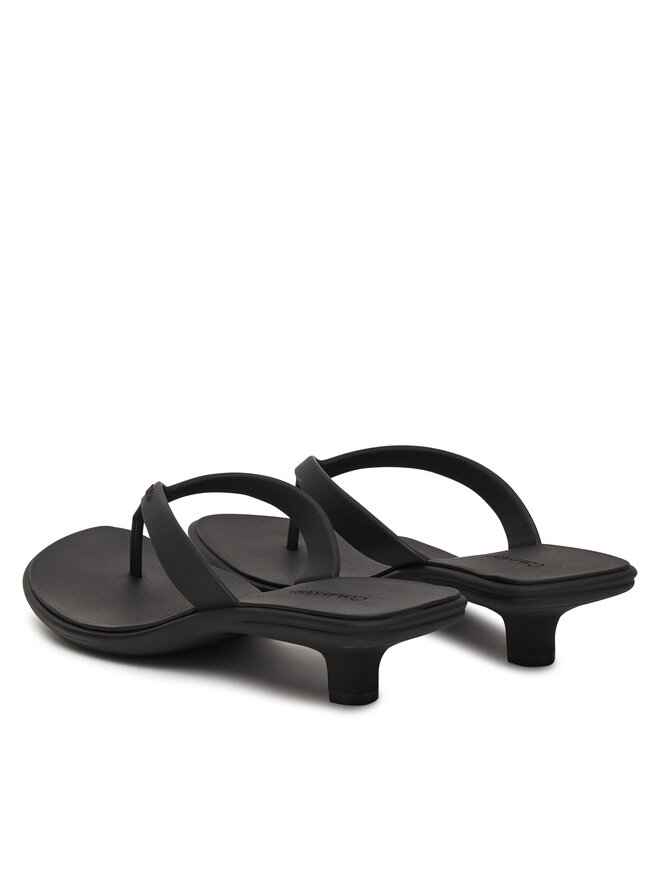 Calvin Klein Zehentrenner Calvin Klein Flip Flop Kitten Heel Thong Tpu HW0HW02965 Schwarz