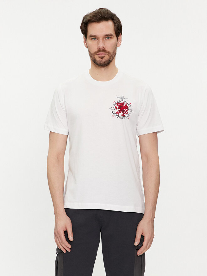 Aeronautica Militare Aeronautica Militare Camiseta 241TS2201J629 Blanco Regular Fit