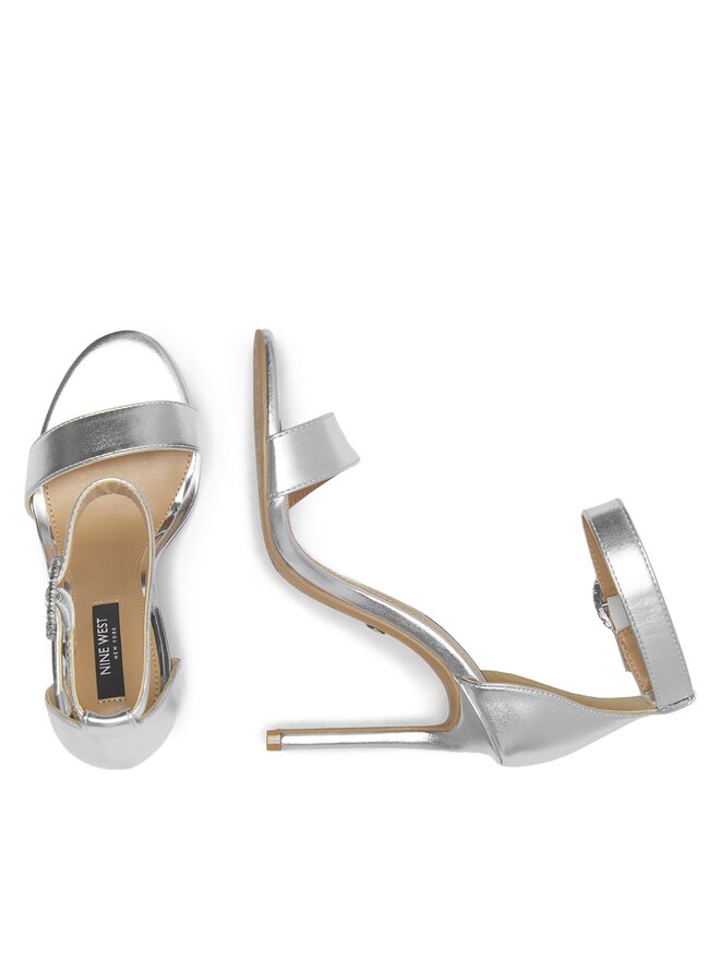 Nine West Sandały Nine West WFA2646-1 Srebrny