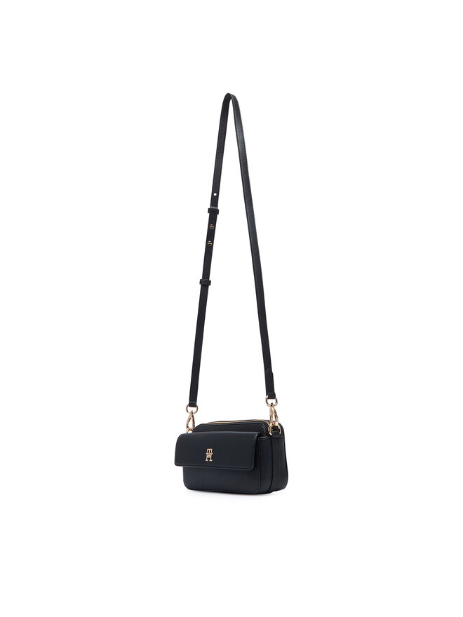 Tommy Hilfiger Handtasche Tommy Hilfiger Th Icon Camera Bag AW0AW18721 Schwarz