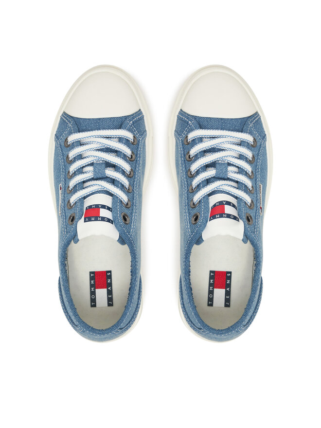 Tommy Jeans Sneakersy Tommy Jeans Tjw Foxing Flatform Lc EN0EN02736 Niebieski