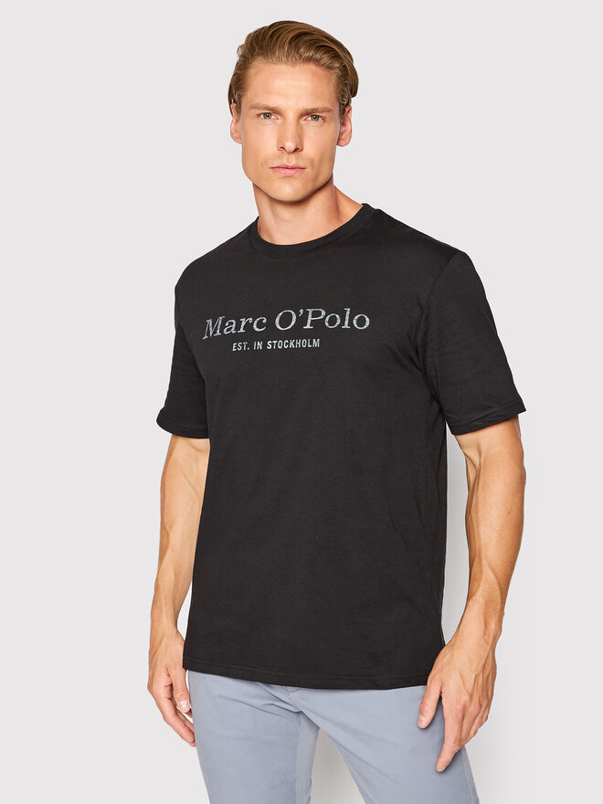 Marc O'Polo Marc O'Polo T-Shirt B21 2012 51052 Μαύρο Regular Fit