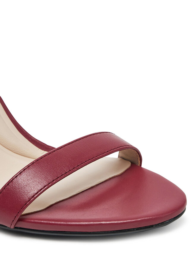 Calvin Klein Sandały Calvin Klein Heel Sandal 90 - Lth HW0HW02337 Bordowy