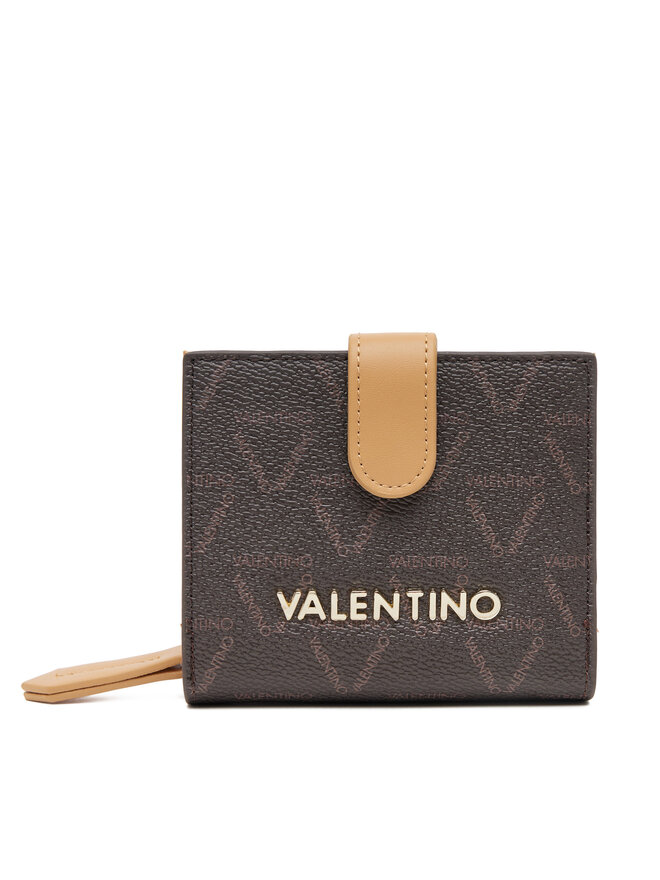 Valentino Малък дамски портфейл Valentino Lady Re VPS8GT215 Кафяв