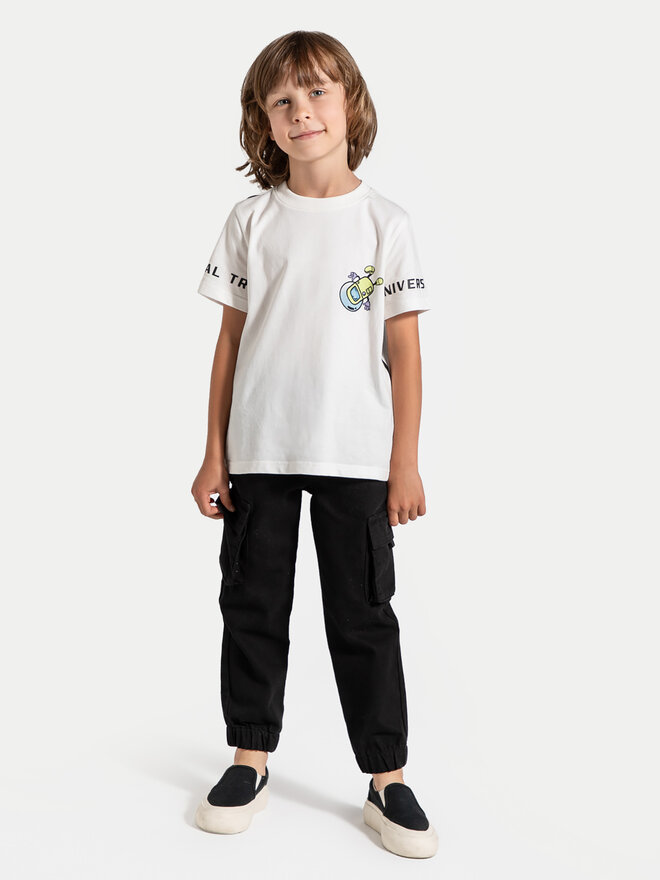 Coccodrillo Coccodrillo T-Shirt ZC4143202WBK Λευκό Regular Fit