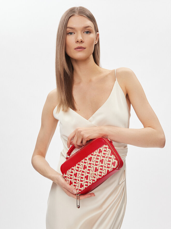 Tommy Hilfiger Geantă Tommy Hilfiger Iconic Tommy Camera Bag Mono AW0AW16083 Roșu