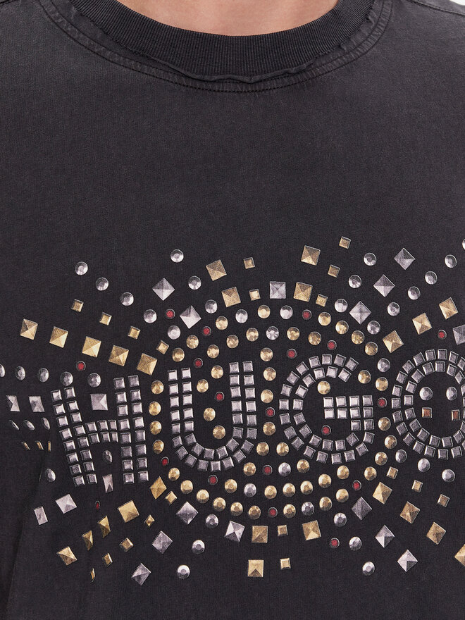 HUGO HUGO Camiseta Dunic 50504534 Negro Relaxed Fit