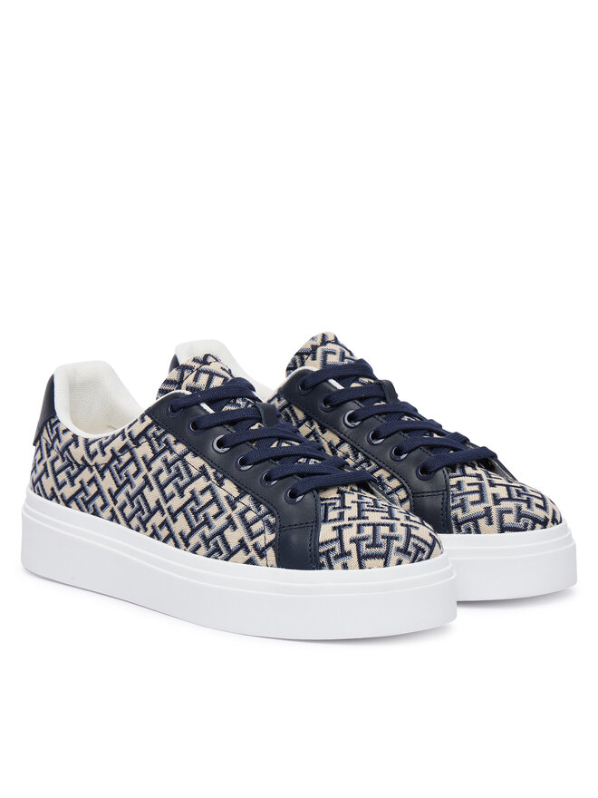 Tommy Hilfiger Sneakers Tommy Hilfiger Chic Platform Monogram FW0FW09398 Beige