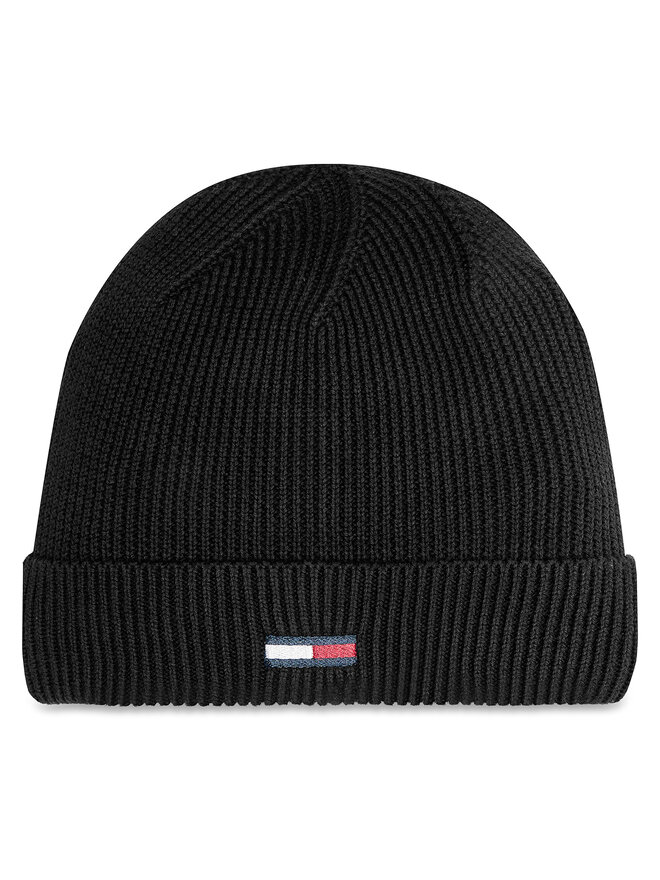 Tommy Hilfiger Czapka Tommy Hilfiger Elongated Flag AW0AW16777 Czarny