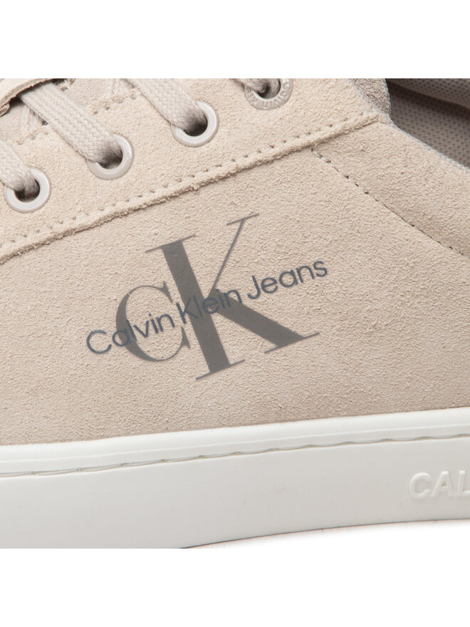 Calvin Klein Jeans Sneakersy Calvin Klein Jeans Classic Cupsole Laceup Low Su YM0YM00548 Béžová