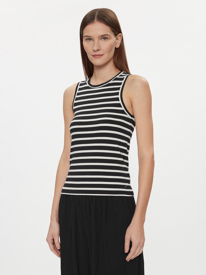 Tommy Hilfiger Tommy Hilfiger Τοπ WW0WW40590 Μαύρο Slim Fit