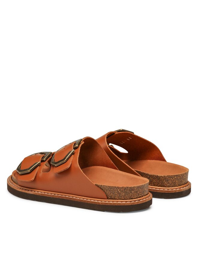 Genuins Чехли Genuins Galia G104864 Кафяв