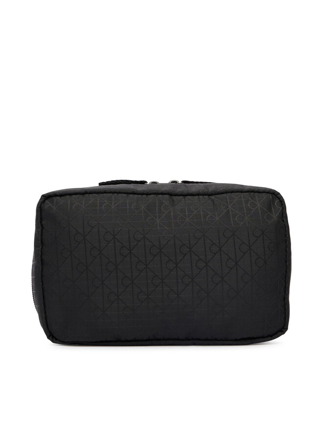 Calvin Klein Kosmetiktasche Calvin Klein Emblem Aop Washbag LV04D1208G Schwarz