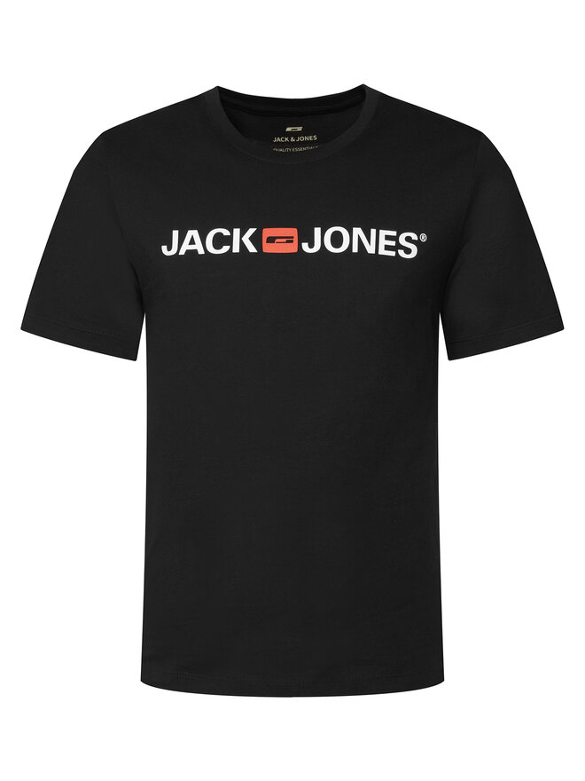 Jack & Jones Jack & Jones T-Shirt Jjecorp Logo 12137126 Schwarz Slim Fit