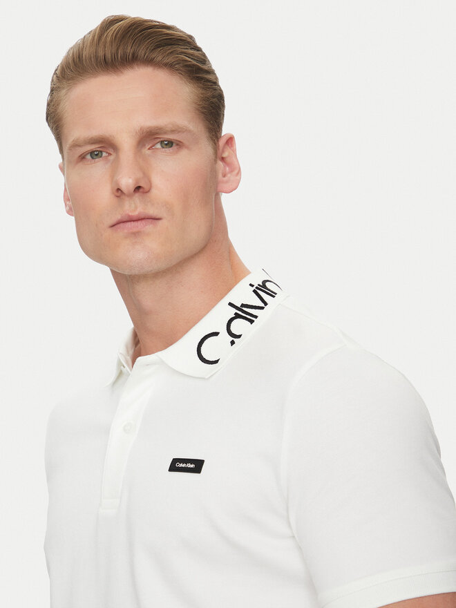 Calvin Klein Calvin Klein Poloshirt K10K114474 Weiß Regular Fit
