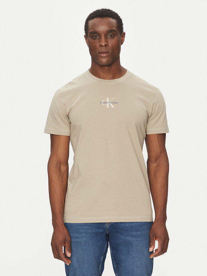Calvin Klein Jeans Calvin Klein Jeans Camiseta Monologo J30J325649 Beis Regular Fit