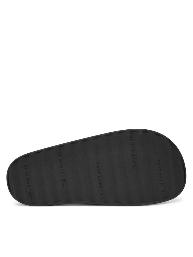 Tommy Hilfiger Šľapky Tommy Hilfiger Platform Monogram Poolslide FW0FW08526 Čierna
