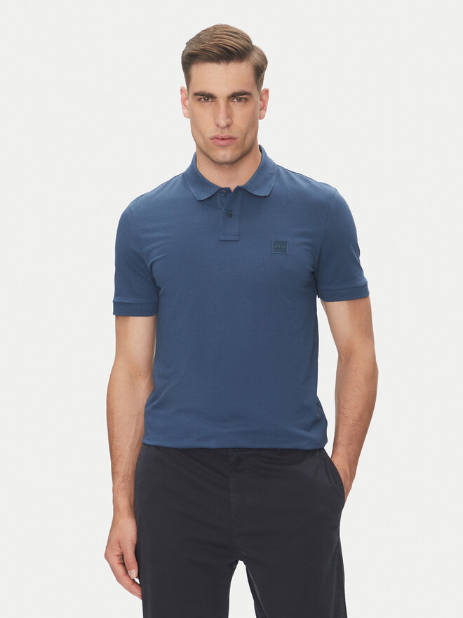 BOSS BOSS Поло Passenger 50507803 Голубий Slim Fit