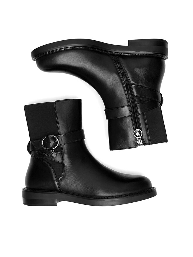 U.S. Polo Assn. Členková obuv U.S. Polo Assn. ZOFIA001W/DLE1 Čierna