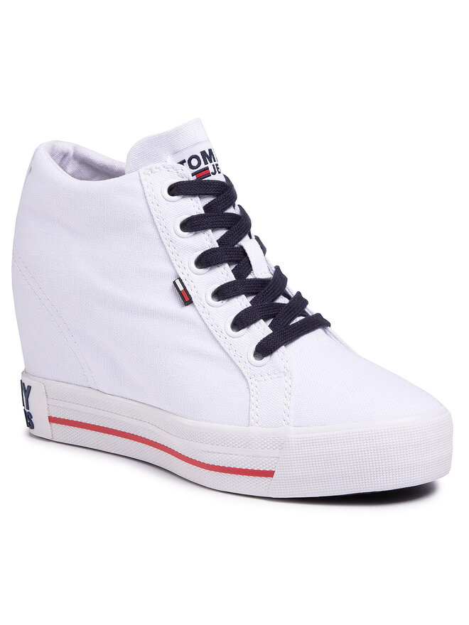 Wedge sneaker tommy jeans top