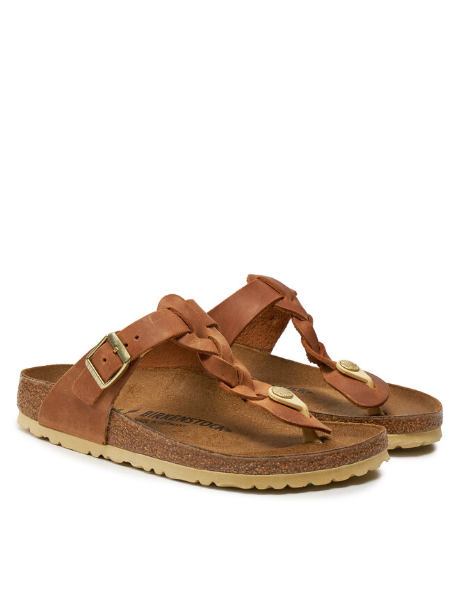 Birkenstock Žabky Birkenstock Gizeh Braided 1021336 Hnedá