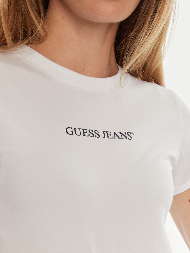 Guess Jeans Guess Jeans Camiseta W4YI01 J1314 Blanco Slim Fit