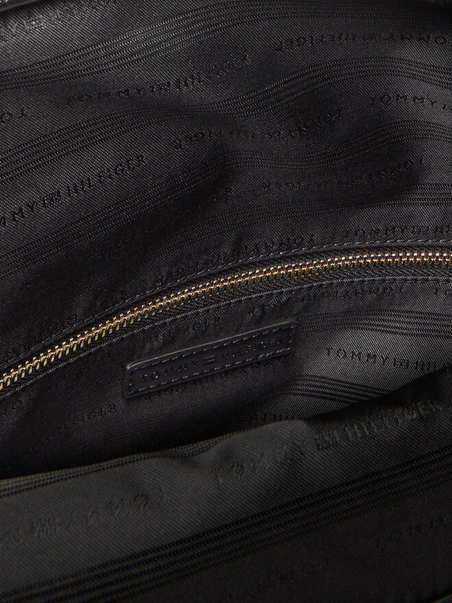 Tommy Hilfiger Ročna torba Tommy Hilfiger Th Logotape AW0AW17692 Črna