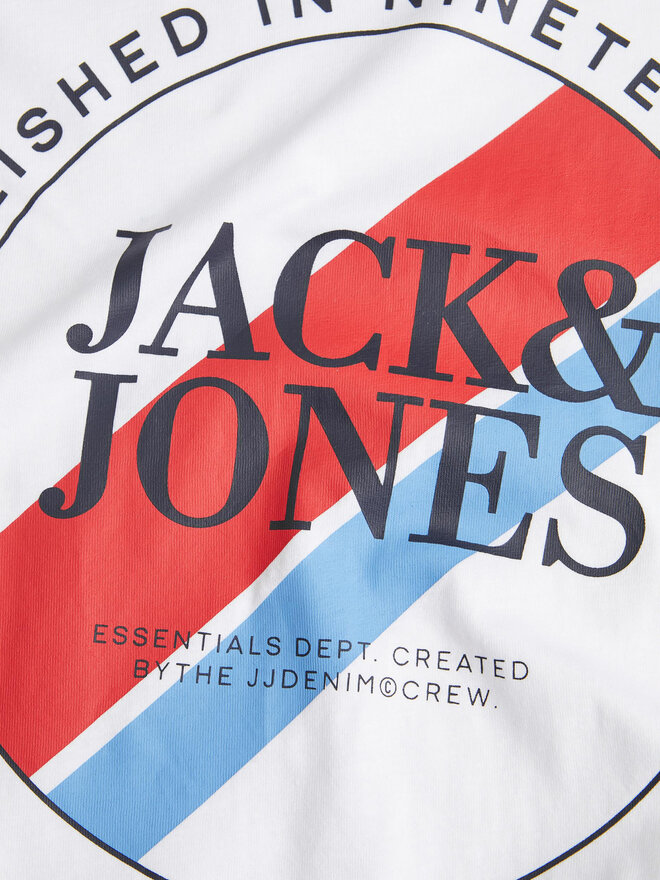 Jack&Jones Jack&Jones Marškinėliai Loof 12248624 Balta Standard Fit
