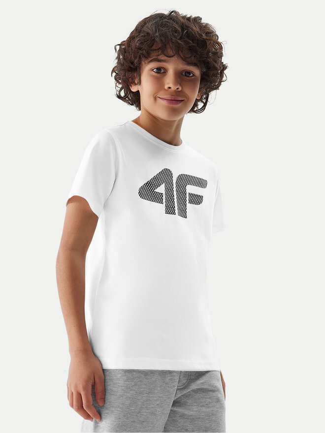 4F 4F Camiseta 4FJWSS24TTSHM1115 Blanco Regular Fit