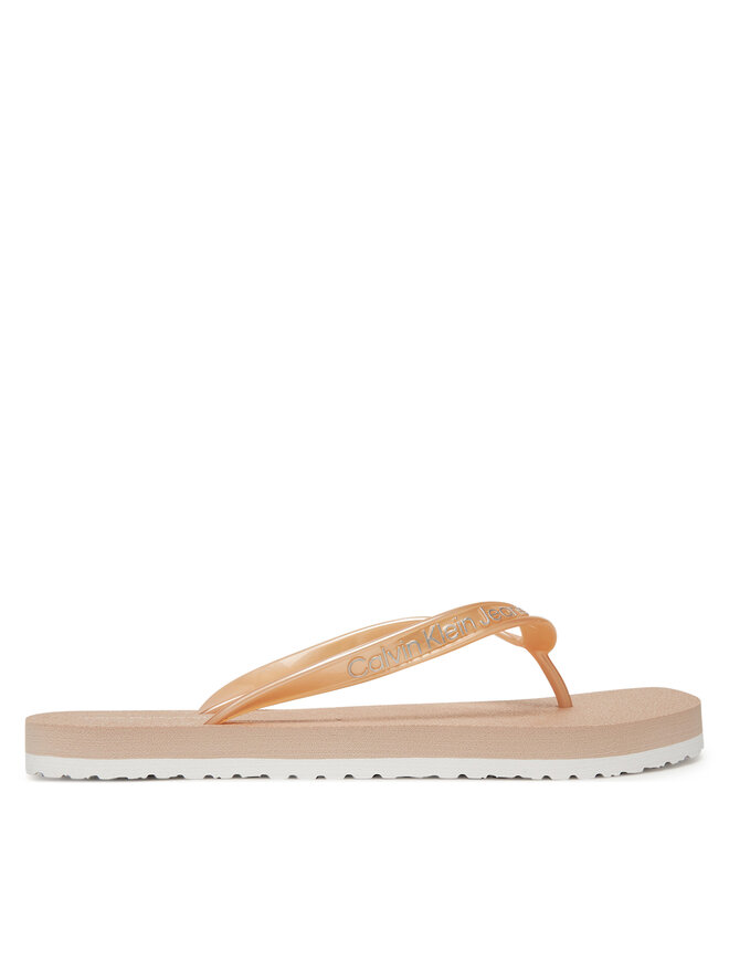 Calvin Klein Jeans Japonke Calvin Klein Jeans Thong+ Tpu Metallic YW0YW01720 Roza