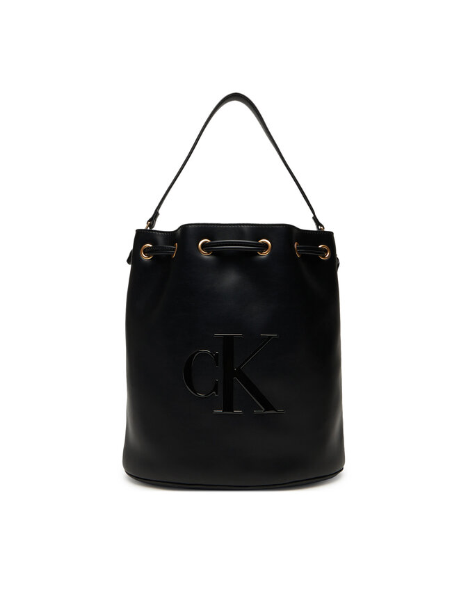 Calvin Klein Soma Calvin Klein Bold Ck Large Bucket Bag LV04F3232G Melns