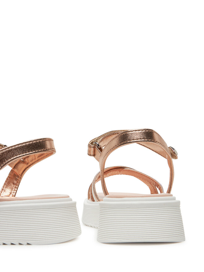 Tommy Hilfiger Sandali Tommy Hilfiger Sandal T4A2-33800-0569 S Rožnato zlato