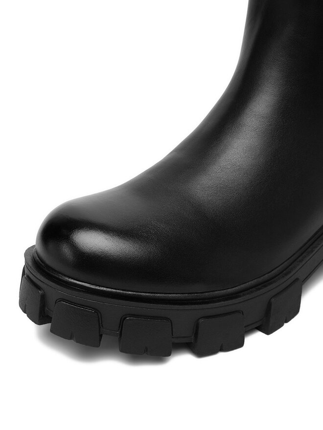 DeeZee Kotníková obuv s elastickým prvkem DeeZee 12837-22-BLACK PU Černá
